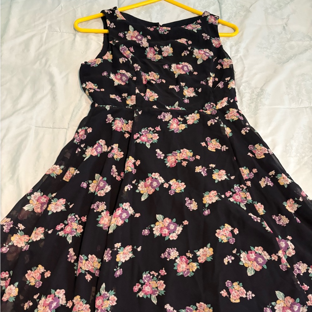 Forever 21 Black with flowers dress
